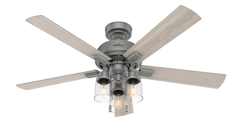 Hunter - 50651 - 52 Ceiling Fan - Hartland - Matte Silver