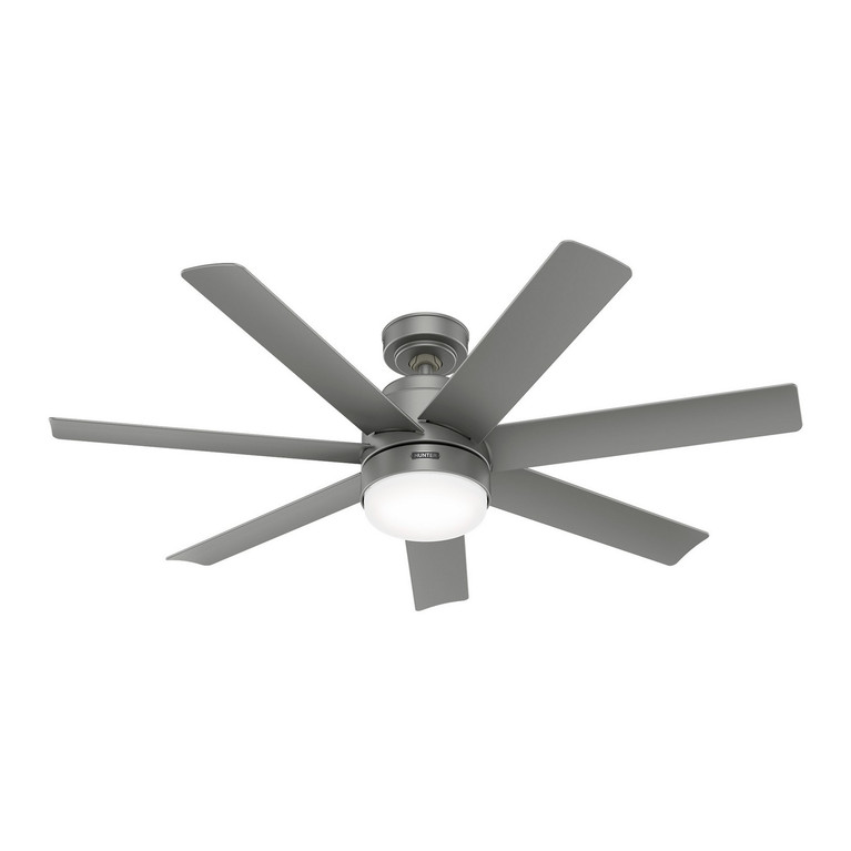 Hunter - 52376 - 52 Ceiling Fan - Brazos - Matte Silver