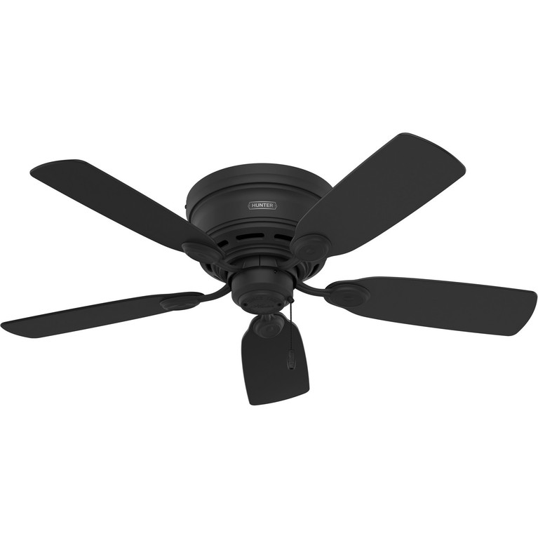 Hunter - 52392 - 42 Ceiling Fan - Low Profile - Matte Black