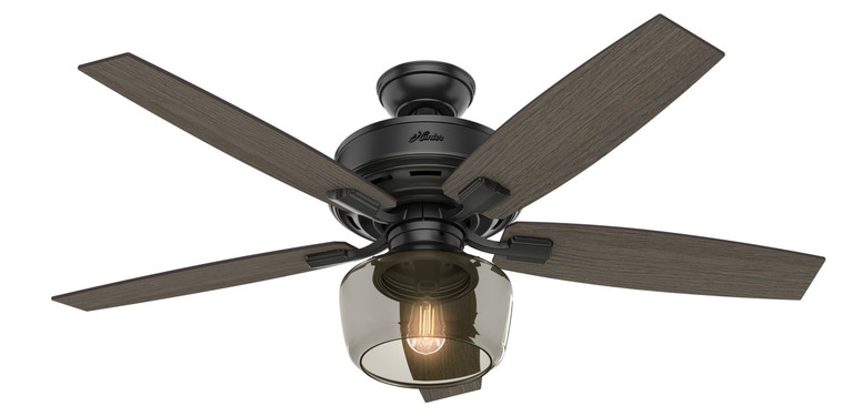 Hunter - 54187 - 52 Ceiling Fan - Bennett - Matte Black