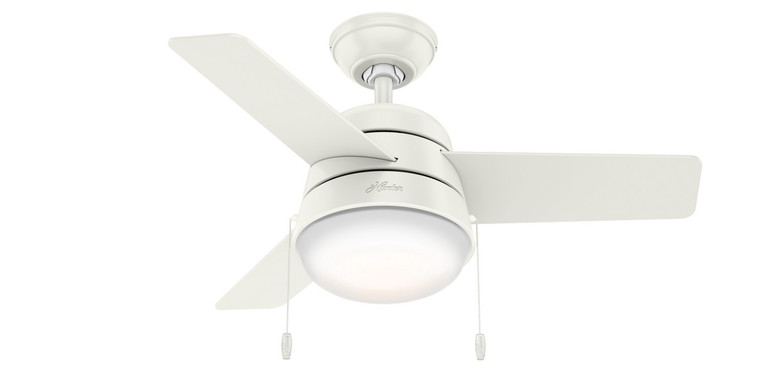 Hunter - 59301 - 36 Ceiling Fan - Aker - Fresh White
