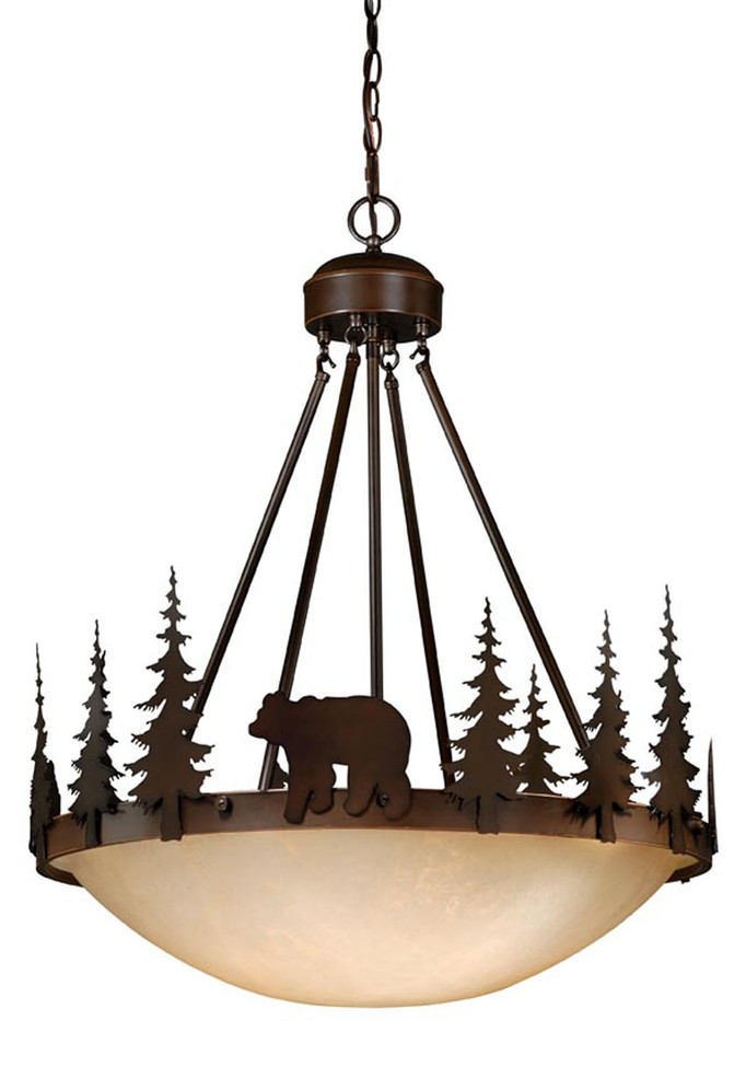 Vaxcel - PD55724BBZ - Four Light Pendant - Bozeman - Burnished Bronze