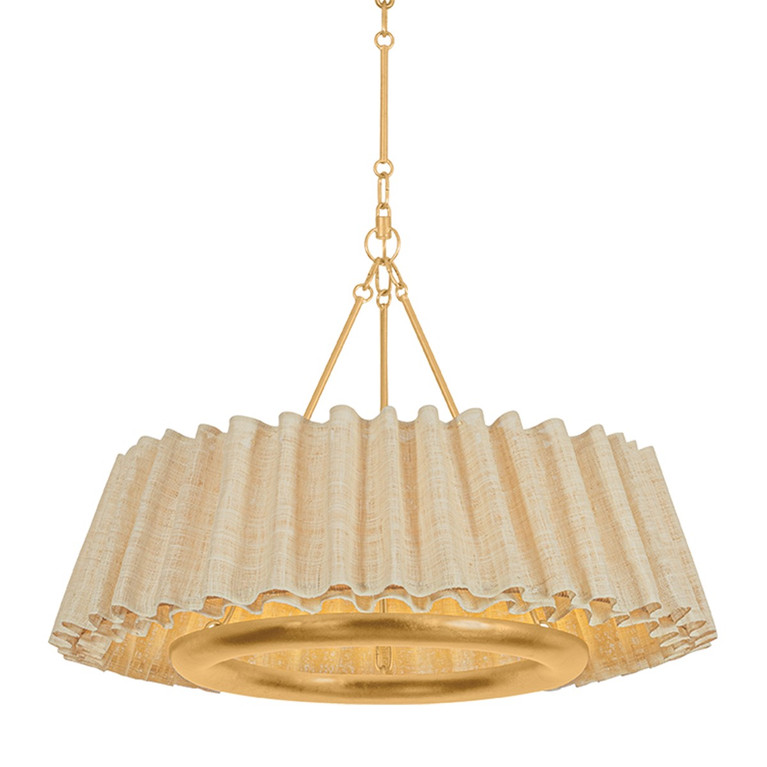 Hudson Valley - 1530-VGL - LED Chandelier - Beechford - Vintage Gold Leaf