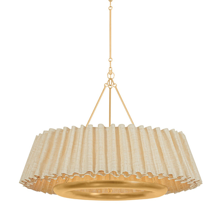Hudson Valley - 1540-VGL - LED Chandelier - Beechford - Vintage Gold Leaf