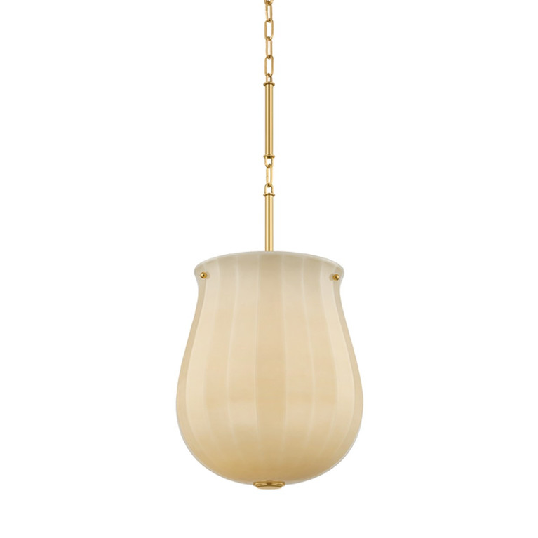 Hudson Valley - 3113-AGB - One Light Pendant - Nevins - Aged Brass