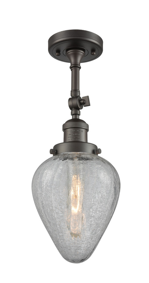 manufacturer_finish:Oil Rubbed Bronze|manufacturer_glass:Clear Crackle Geneseo|light_output:220.00lm|color_temperature:2200K|cri:99
