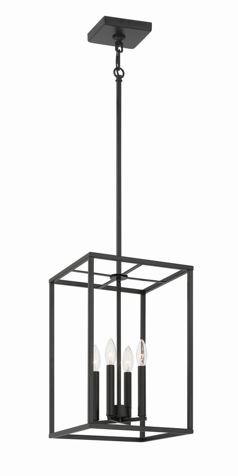 Craftmade - 60635-FB - Four Light Foyer Pendant - Signature Foyer - Flat Black