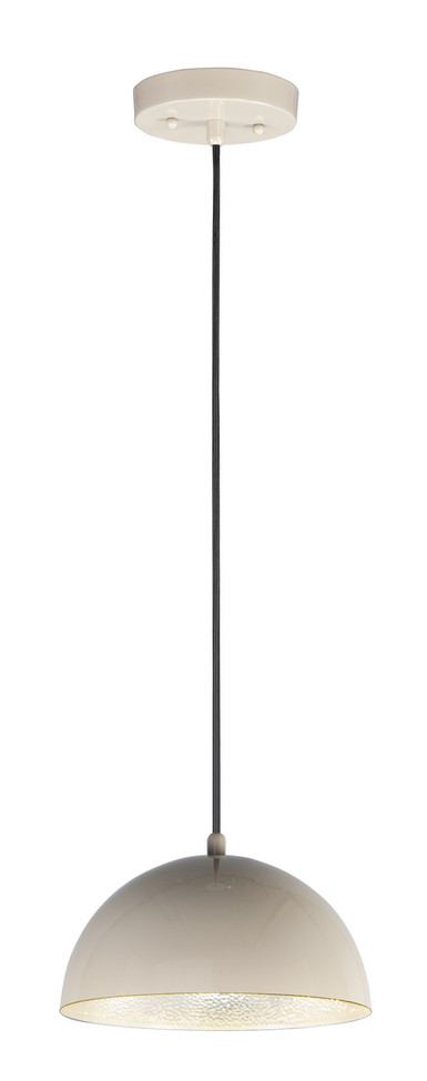 ET2 - E24900-GTAL - LED Pendant - Hemisphere - Gloss Taupe / Aluminum