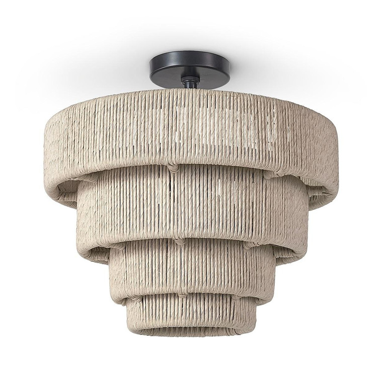 Palecek - 2127-79 - One Light Outdoor Semi Flush Mount - Everly - Natural
