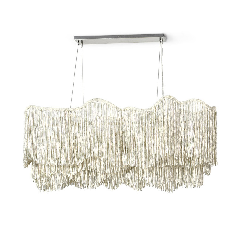 Palecek - 2331-79 - Six Light Chandelier - Elena - Cream
