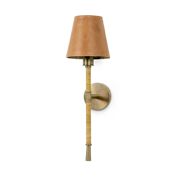 Palecek - 2740-79 - One Light Wall Sconce - Hendrick - Antique Brass/Cognac