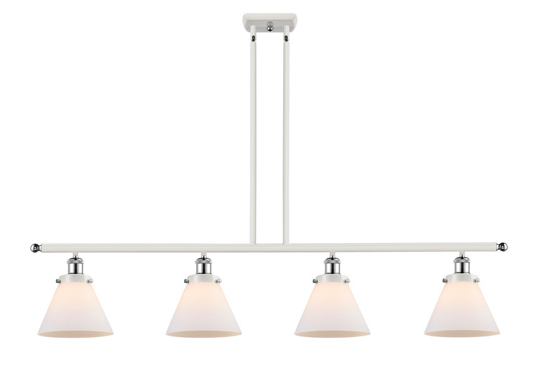 Innovations - 916-4I-WPC-G41-LED - LED Island Pendant - Ballston Urban - White Polished Chrome