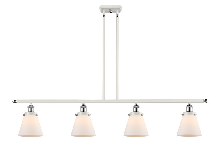 Innovations - 916-4I-WPC-G61-LED - LED Island Pendant - Ballston Urban - White Polished Chrome