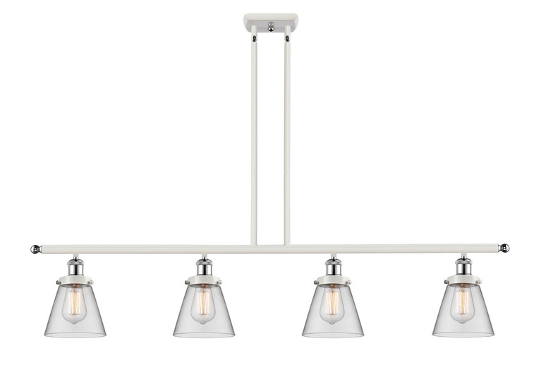 Innovations - 916-4I-WPC-G62-LED - LED Island Pendant - Ballston Urban - White Polished Chrome