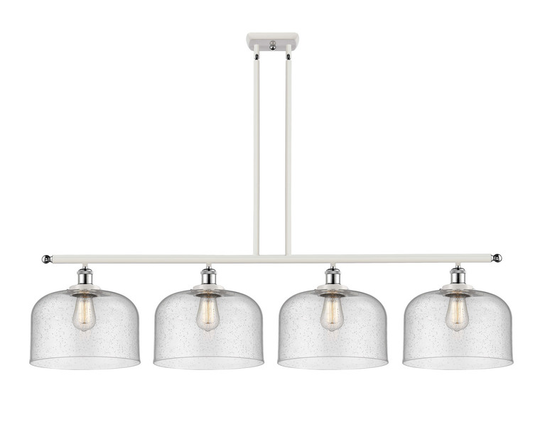Innovations - 916-4I-WPC-G74-L-LED - LED Island Pendant - Ballston Urban - White Polished Chrome
