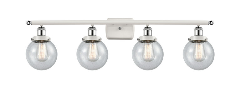 Innovations - 916-4W-WPC-G204-6-LED - LED Bath Vanity - Ballston Urban - White Polished Chrome