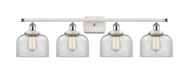 Innovations - 916-4W-WPC-G72 - Four Light Bath Vanity - Ballston Urban - White Polished Chrome