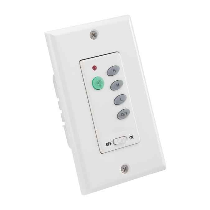 Westinghouse Lighting - 7787500 - 3 Speed Ceiling Fan and Light Wall Control - Fan Control - White