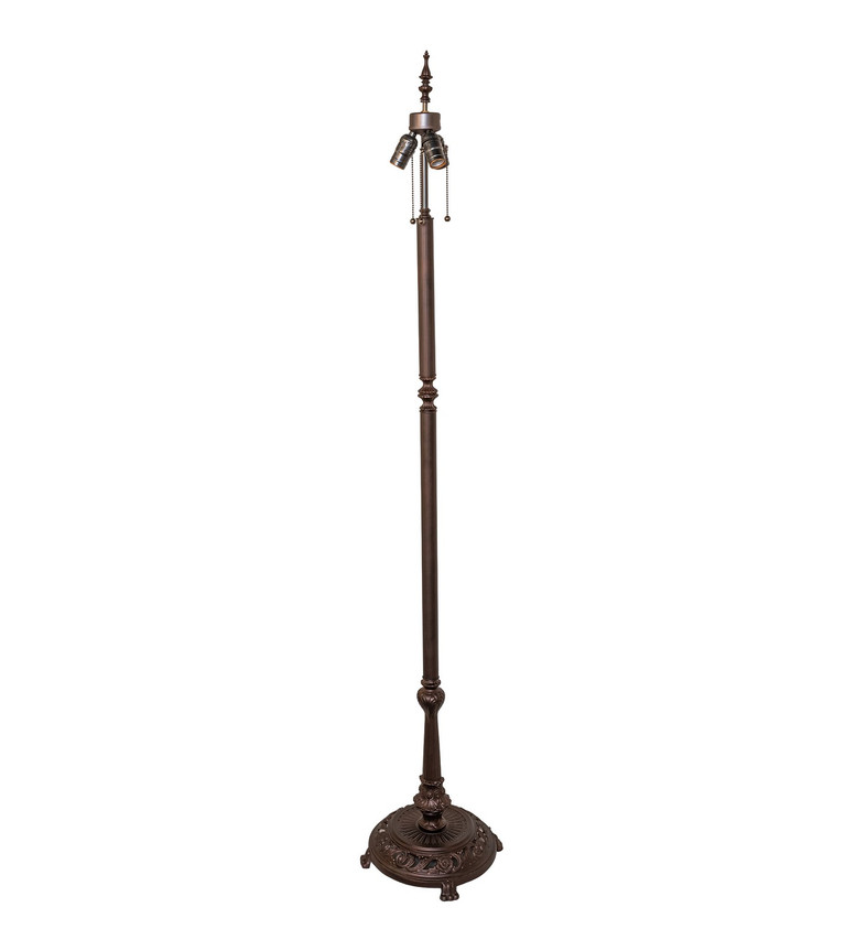 Meyda Tiffany - 297800 - Three Light Floor Base - Lionfoot - Mahogany Bronze