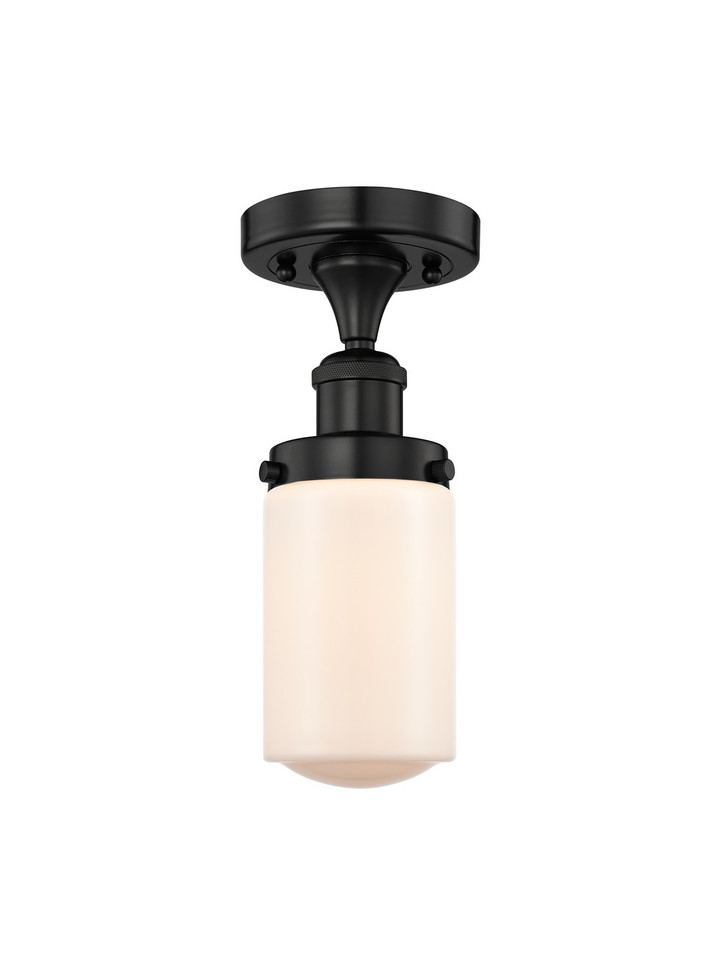 Innovations - 616-1F-BK-G311 - One Light Semi-Flush Mount - Edison - Matte Black