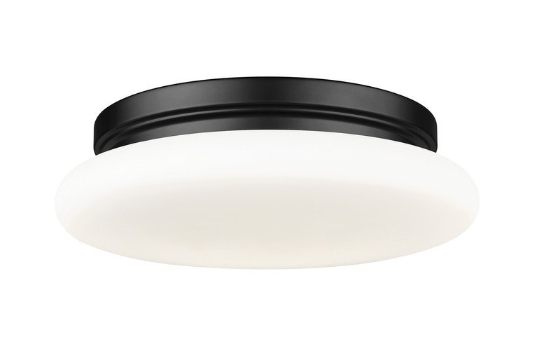Z-Lite - 1025F12-MB-LED - One Light Flush Mount - Soleil - Matte Black
