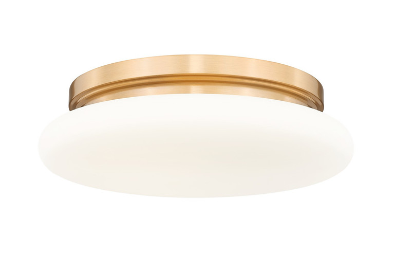 Z-Lite - 1025F12-MGLD-LED - One Light Flush Mount - Soleil - Modern Gold