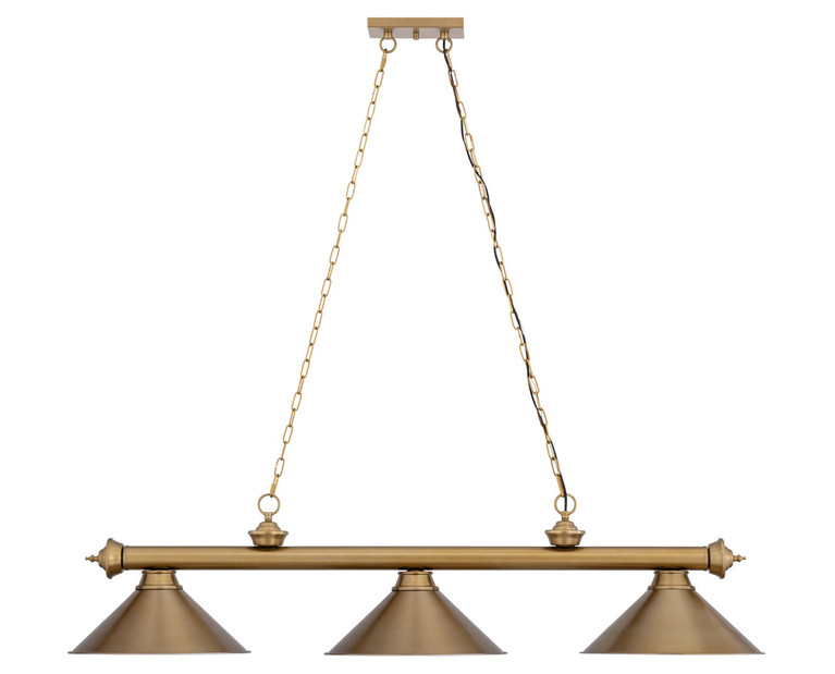 Z-Lite - 2306-3HBR-HBR15 - Three Light Billiard - Cordon - Heritage Brass