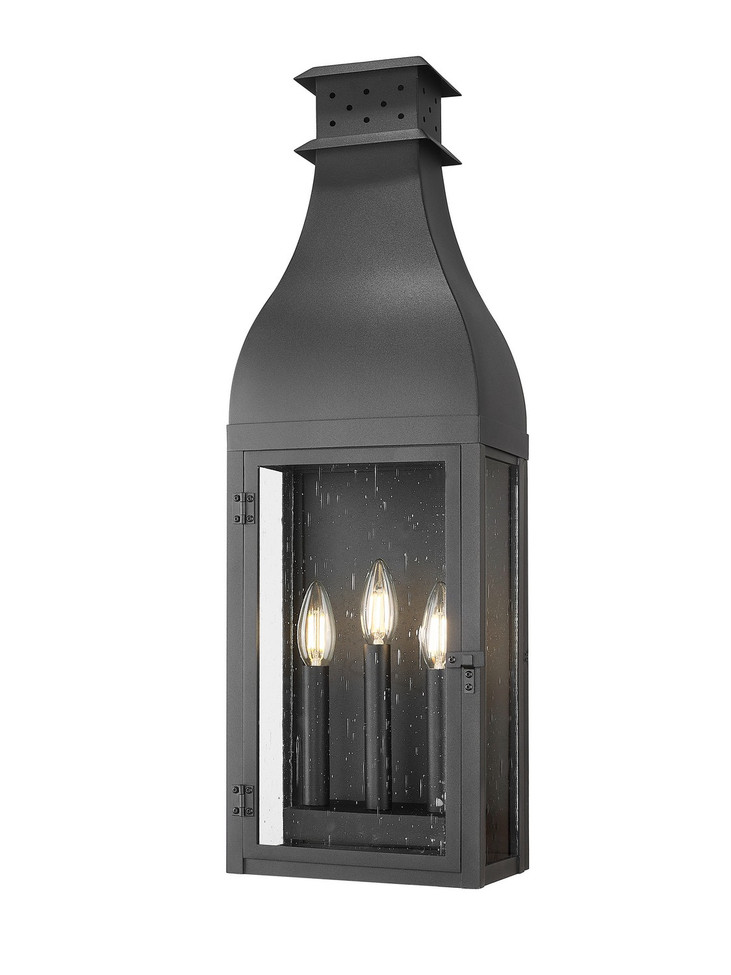 Z-Lite - 5030B-BK - Three Light Outdoor Wall Mount - Toulouse - Sand Black