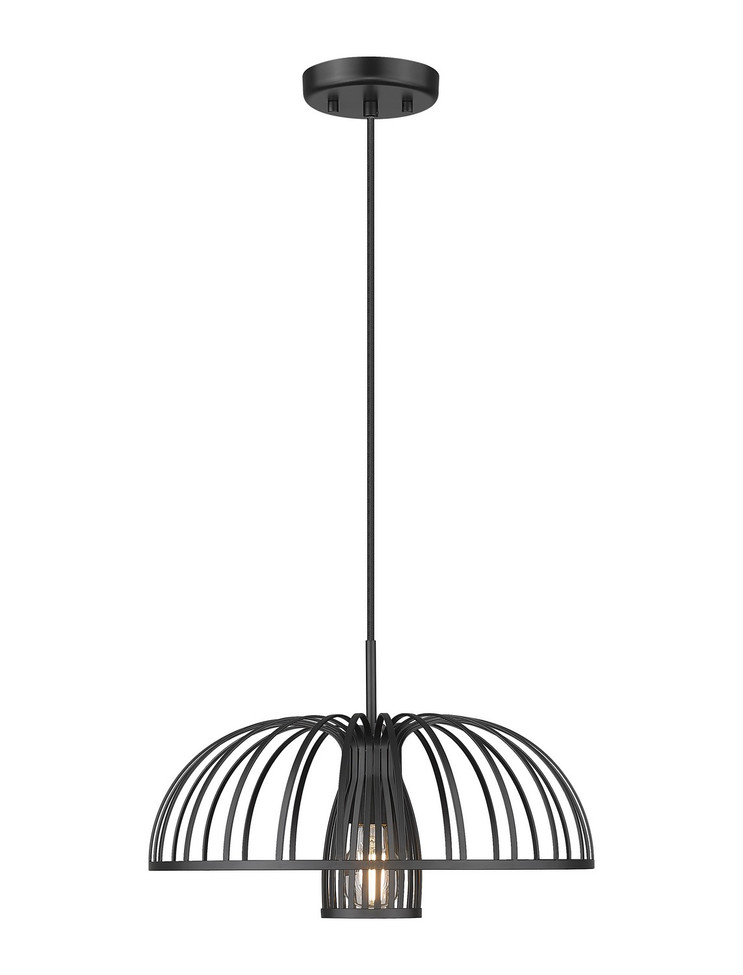 Z-Lite - 623P16-MB - One Light Pendant - Valencia - Matte Black