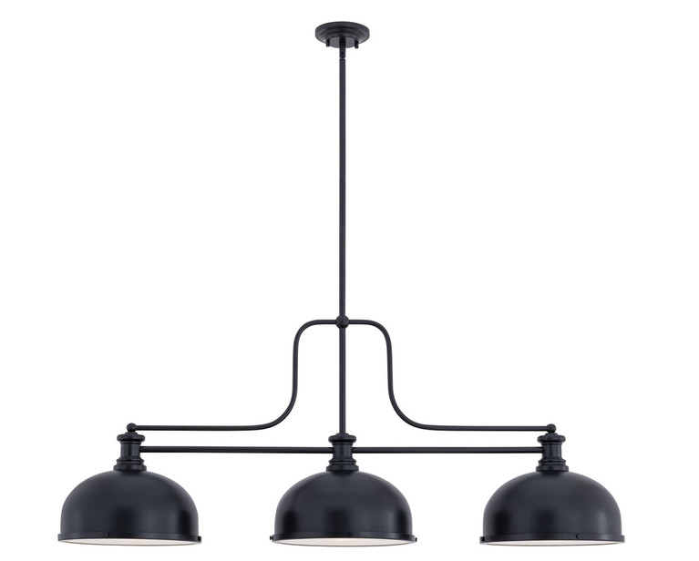 Z-Lite - 725-3MB-D12MB - Three Light Billiard - Melange - Matte Black