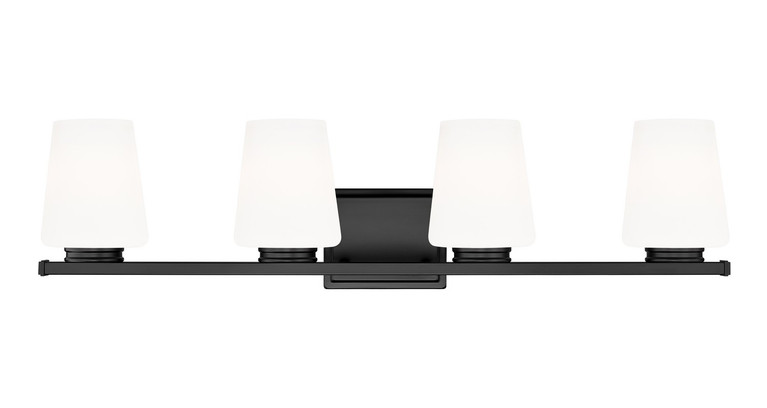 Z-Lite - 7703-4V-MB - Four Light Vanity - Nextra - Matte Black