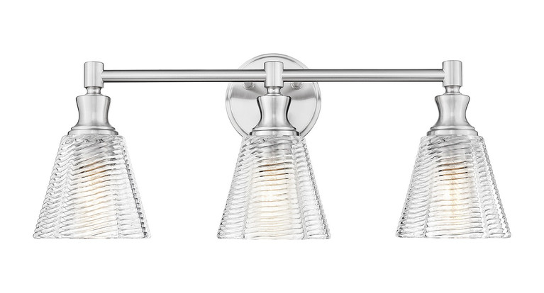 Z-Lite - 7704-3V-BN - Three Light Vanity - Auden - Brushed Nickel