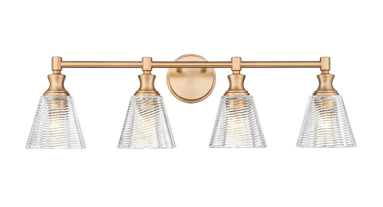 Z-Lite - 7704-4V-MGLD - Four Light Vanity - Auden - Modern Gold