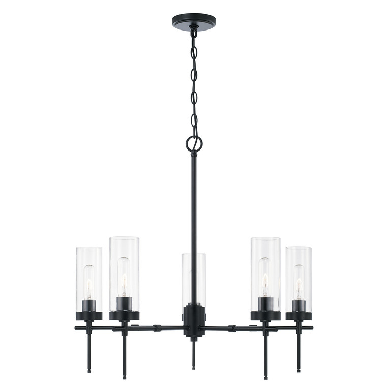 Capital Lighting - AA1017MB - Five Light Chandelier - Riley - Matte Black