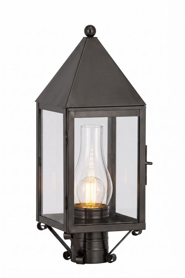 Innovations - 9520-GM-CL-C - One Light Post Lantern - Ashford - Gunmetal