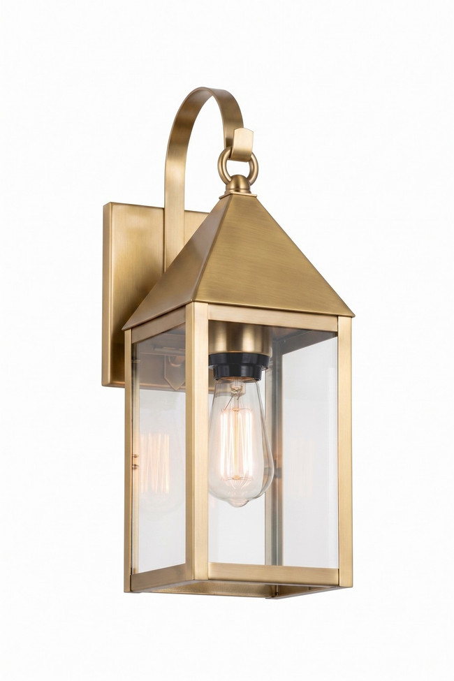 Innovations - 9521P-AB-CL - One Light Wall Sconce - Ashford - Antique Brass