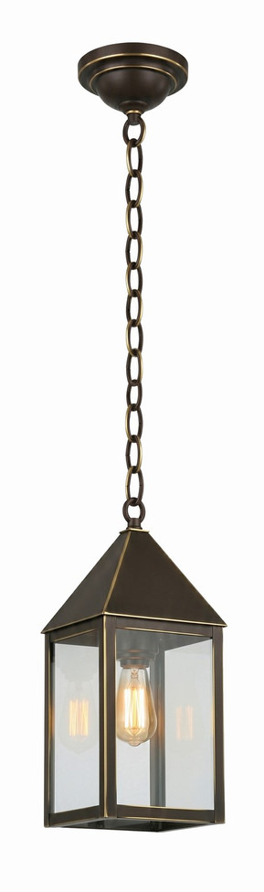 Innovations - 9522-BZ-CL - One Light Pendant - Ashford - Bronze