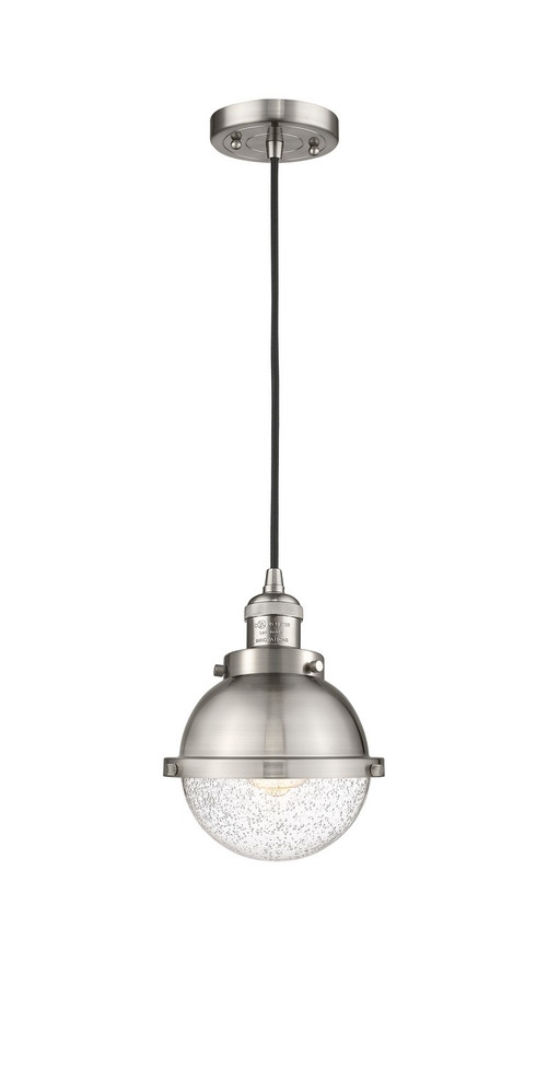 Innovations - 201C-SN-HFS-64-SN-LED - LED Mini Pendant - Franklin Restoration - Brushed Satin Nickel