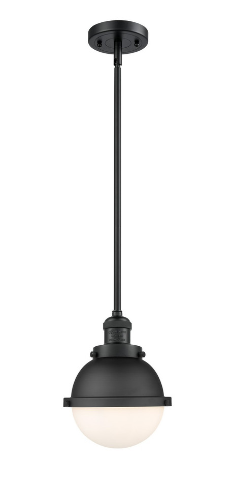 Innovations - 201S-BK-HFS-61-BK-LED - LED Mini Pendant - Franklin Restoration - Matte Black