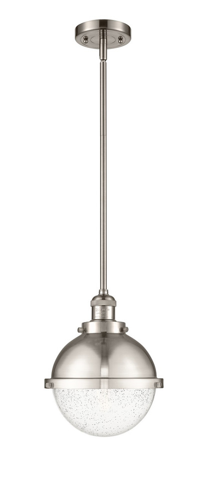 Innovations - 201S-SN-HFS-84-SN-LED - LED Mini Pendant - Franklin Restoration - Brushed Satin Nickel