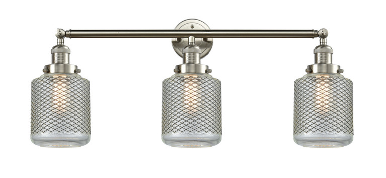 Innovations - 205-SN-G262 - Three Light Bath Vanity - Franklin Restoration - Brushed Satin Nickel