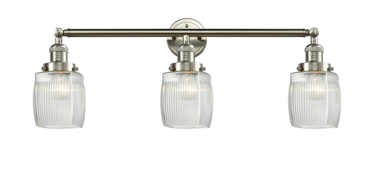 Innovations - 205-SN-G302 - Three Light Bath Vanity - Franklin Restoration - Brushed Satin Nickel