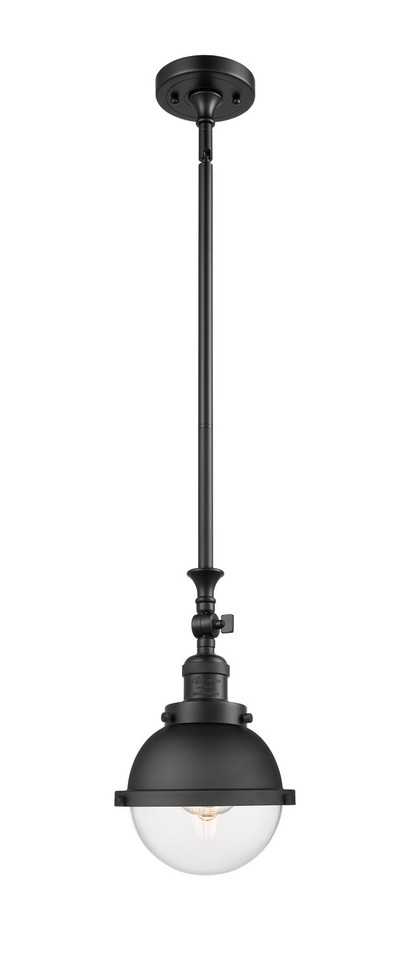 Innovations - 206-BK-HFS-62-BK-LED - LED Mini Pendant - Franklin Restoration - Matte Black