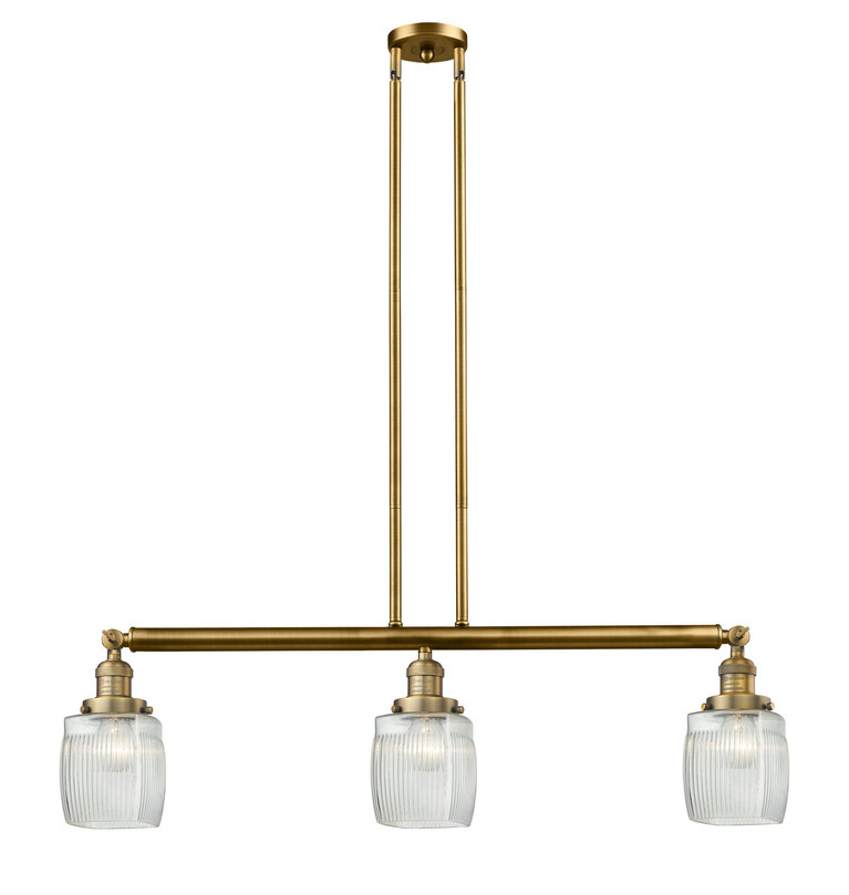 Innovations - 213-BB-G302-LED - LED Island Pendant - Franklin Restoration - Brushed Brass