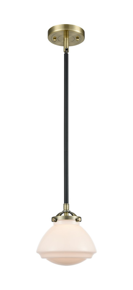 manufacturer_finish:Black Antique Brass|manufacturer_glass:Matte White Olean|light_output:245.00lm|color_temperature:2100K|cri:98