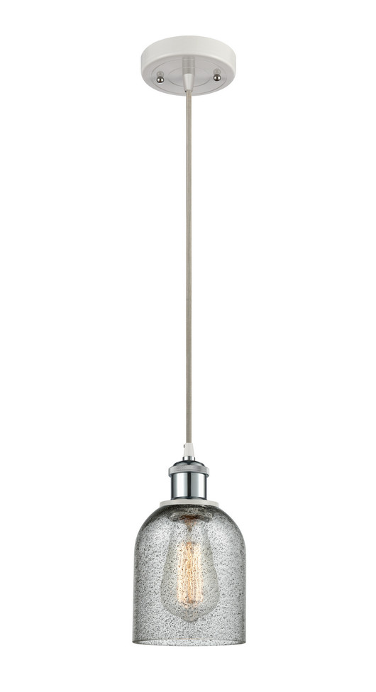 Innovations - 516-1P-WPC-G257-LED - LED Mini Pendant - Ballston - White Polished Chrome