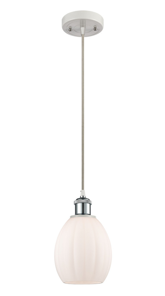 Innovations - 516-1P-WPC-G81 - One Light Mini Pendant - Ballston - White Polished Chrome
