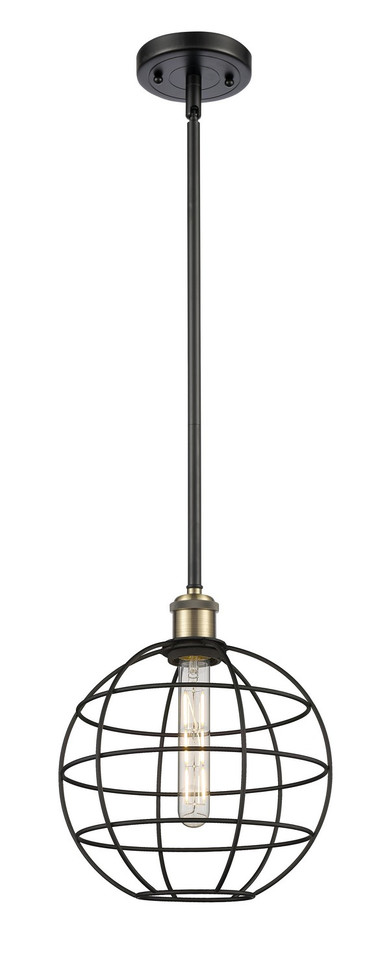 Innovations - 516-1S-BAB-CE-10-BK - LED Pendant - Ballston - Black Antique Brass