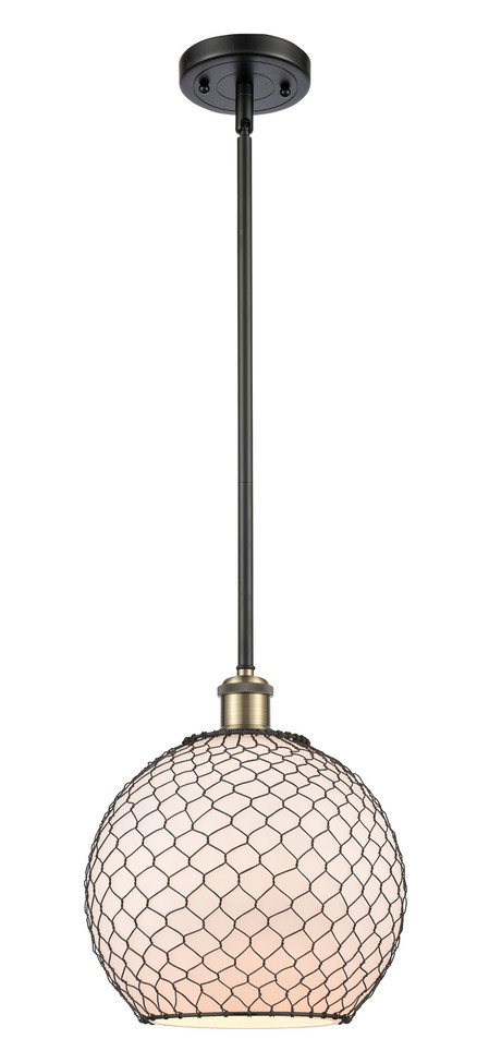 Innovations - 516-1S-BAB-G121-10CBK - One Light Pendant - Ballston - Black Antique Brass