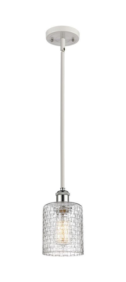 Innovations - 516-1S-WPC-G112C-5CL - One Light Mini Pendant - Ballston - White Polished Chrome